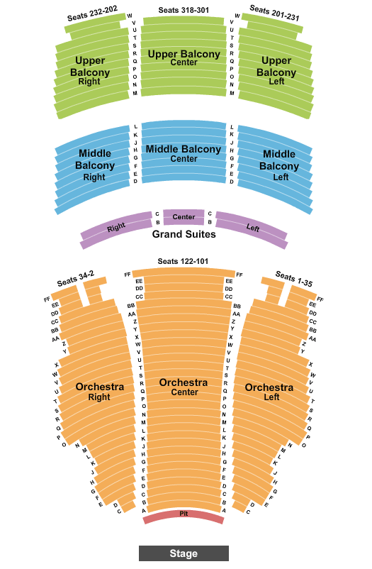 Hippodrome Theatre At The France-Merrick PAC Heathers Seating Chart